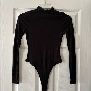 ASOS Mock Neck Long Sleeve Thong Bodysuit